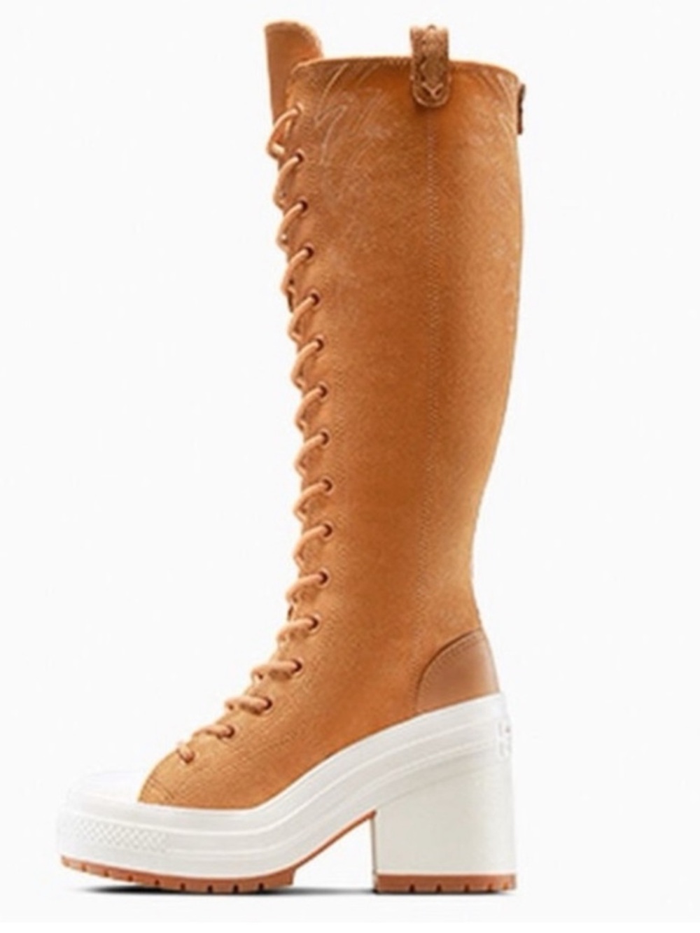 NWOB Converse Chuck 70 De Luxe Heel XX- Hi Western Suede Boots size 6.5 - Picture 3 of 8